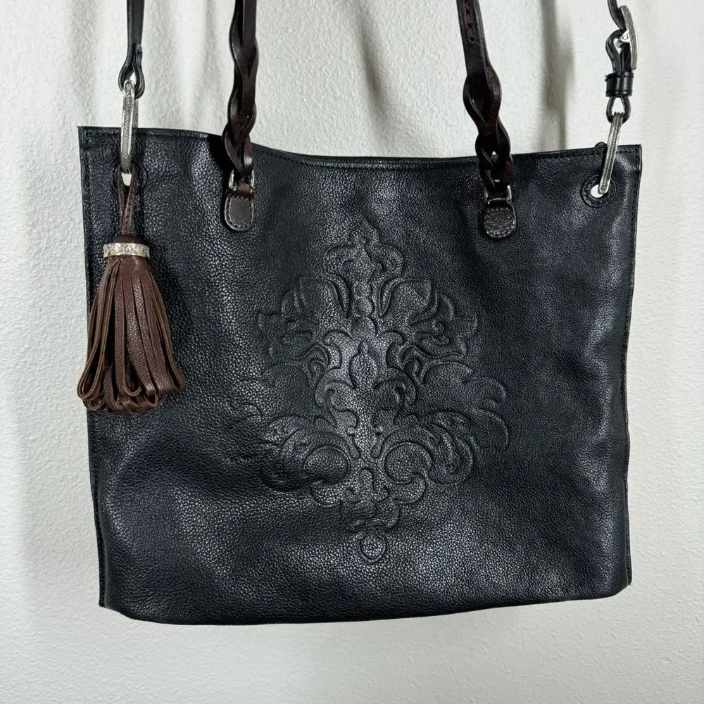 Brighton black leather